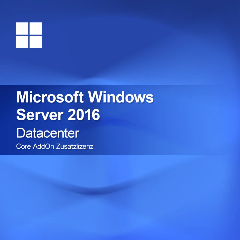 Microsoft Windows Server 2016 Datacenter, Core AddOn dodatečná licence