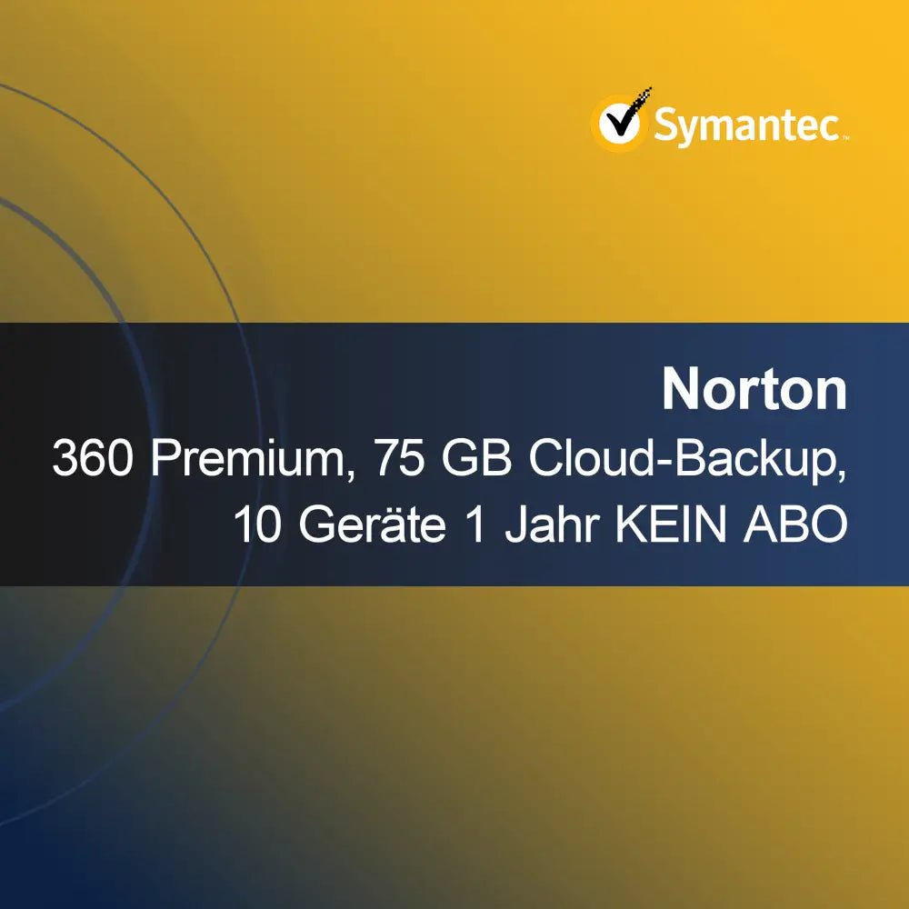 Norton 360 Premium, 75 GB cloudové zálohování, 10 zařízení 1 rok BEZ PŘEDPLATNÉHO